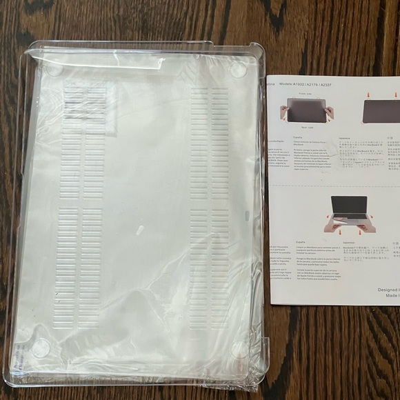 Mosiso Clear Hard ShellLaptop Cover Screen Protector MacBook Air 13" With Retina - Picture 3 of 6